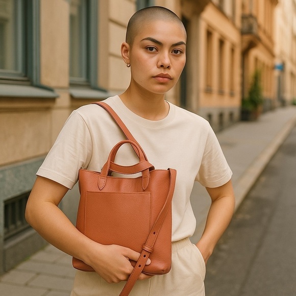 Madewell Medium Transport
Tote Pink Coral English
Saddle Leather - Picture 3 of 16